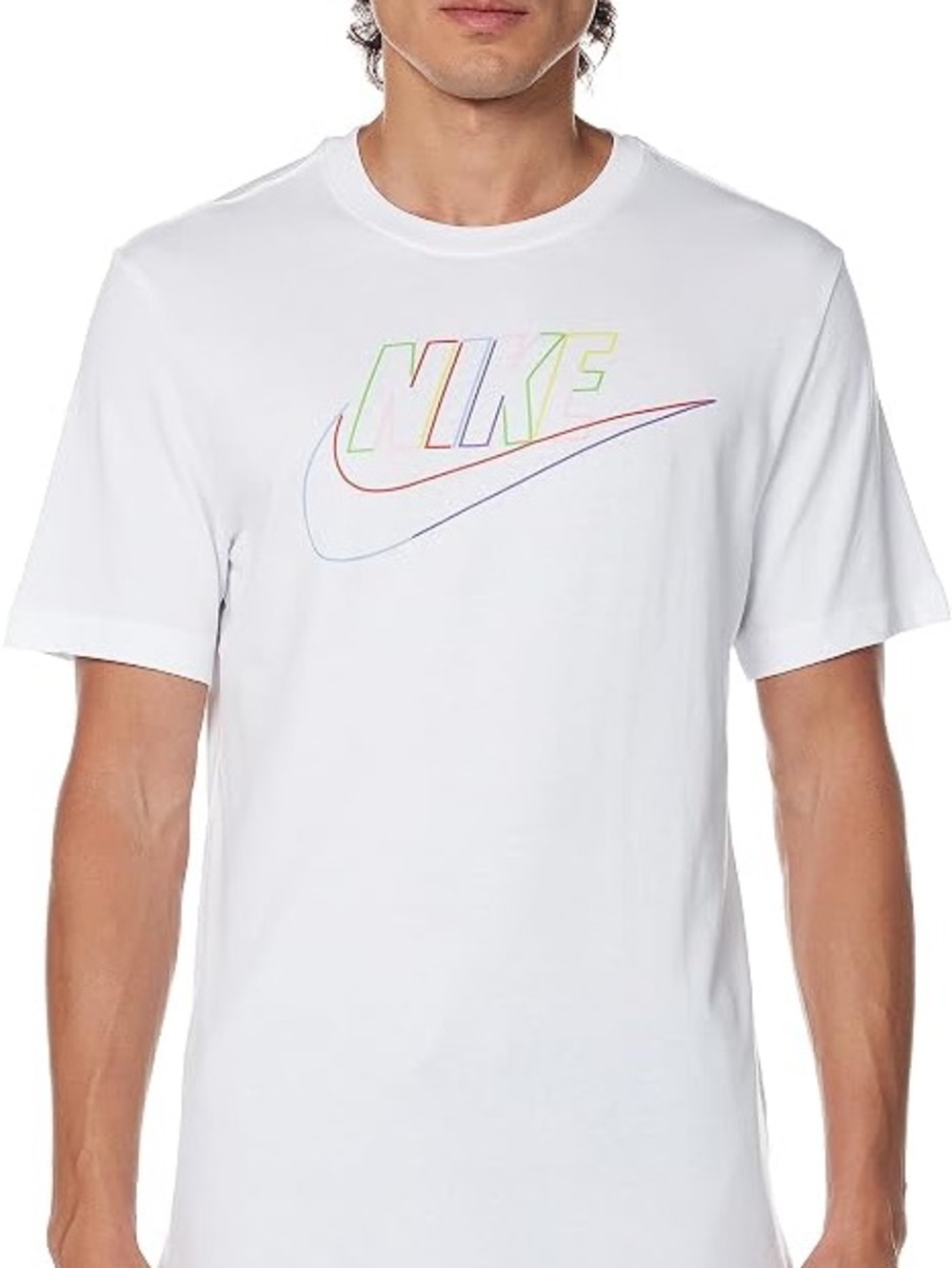 Men's Nike Futura Club Multi Logo Sportswear T-Shirt White DZ2871-100 - Picture 8 of 8